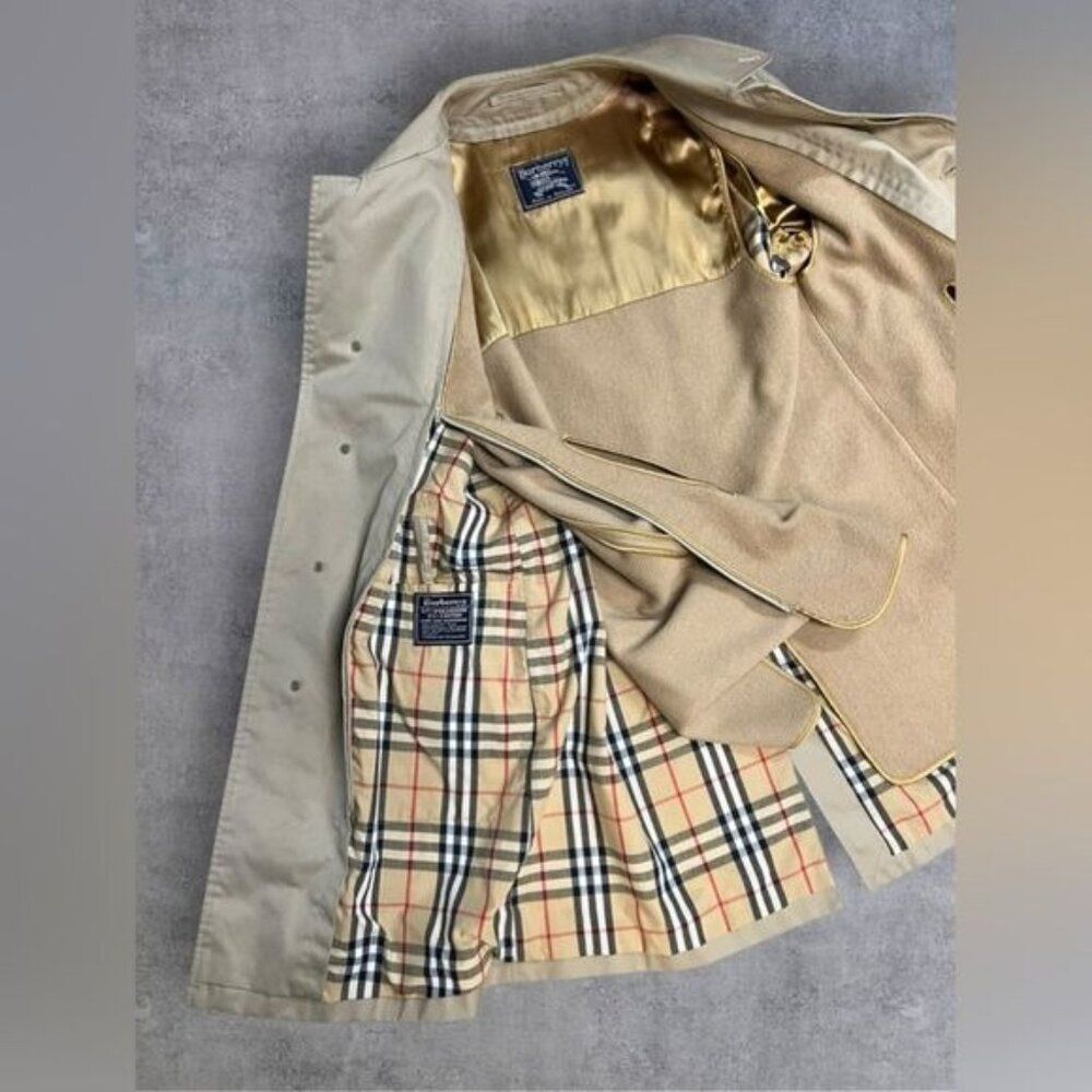 Vintage Burberrys Men's Camden Car Coat with Liner Size 48